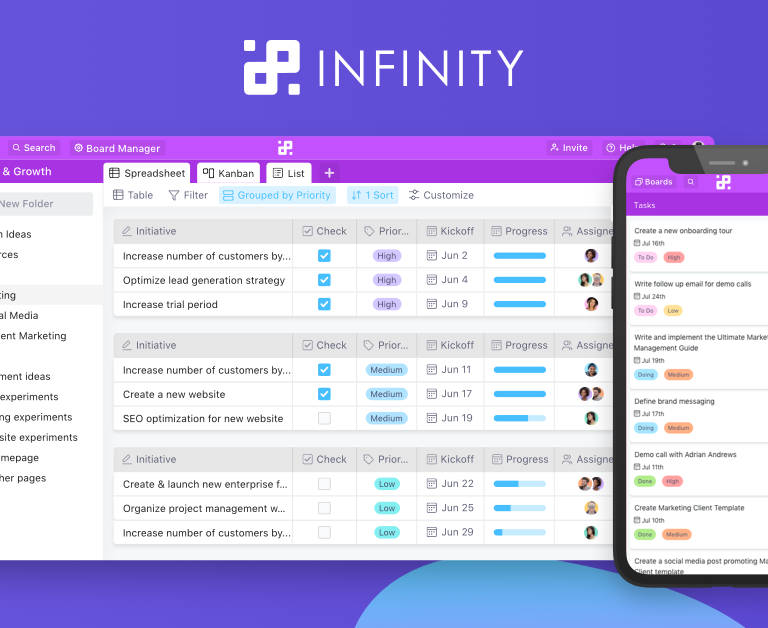 Infinity: Best All-in-One Project Management App