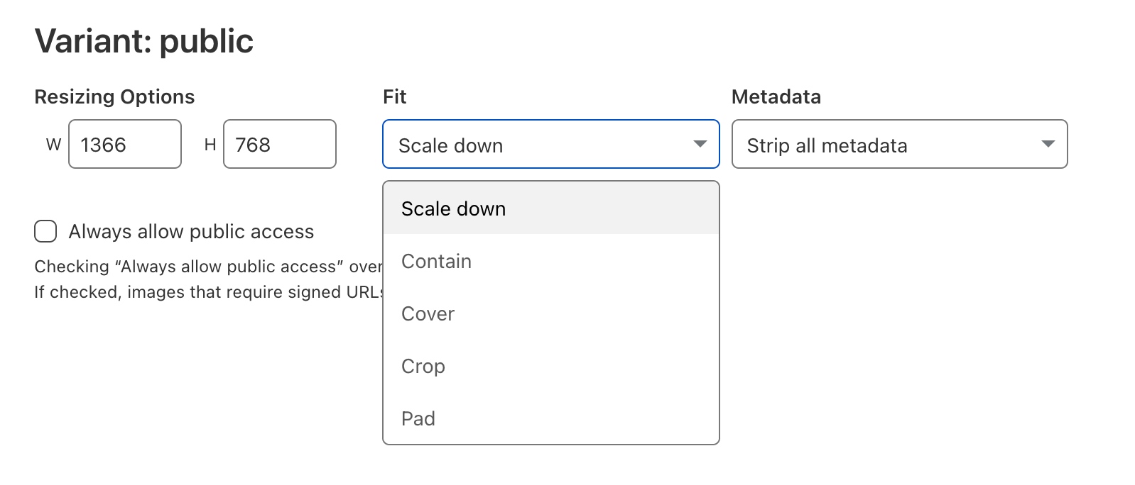 Use Cloudflare Images to store, resize and deliver images affordably.