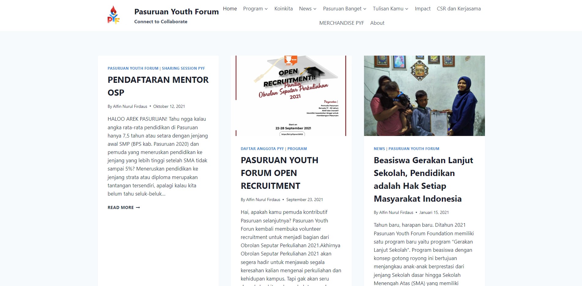 Pasuruan Youth Forum